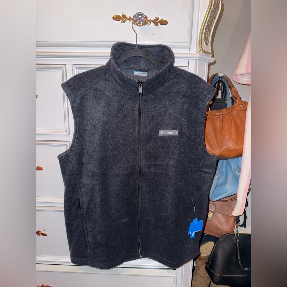 Men’s Columbia Steens Mountain™ Fleece Vest, Navy, Size Medium, New With Tags - Picture 7 of 17